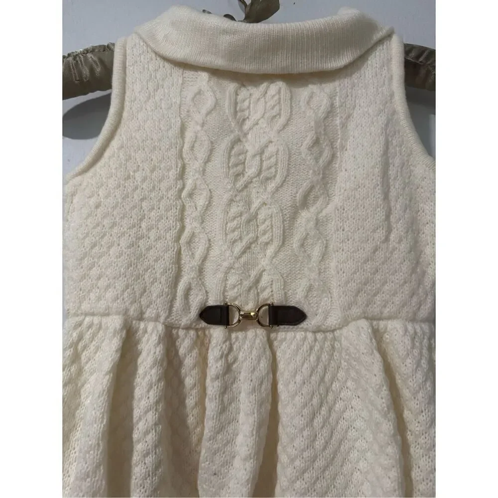 Janie and Jack thick knit sweater dress 5
